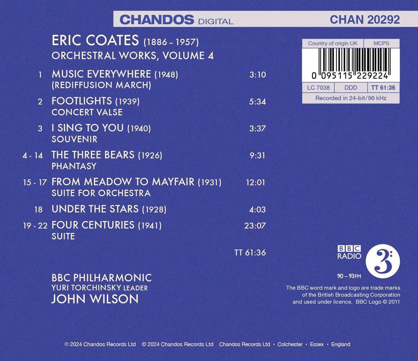Coates: Orchestral Works, Vol. 4