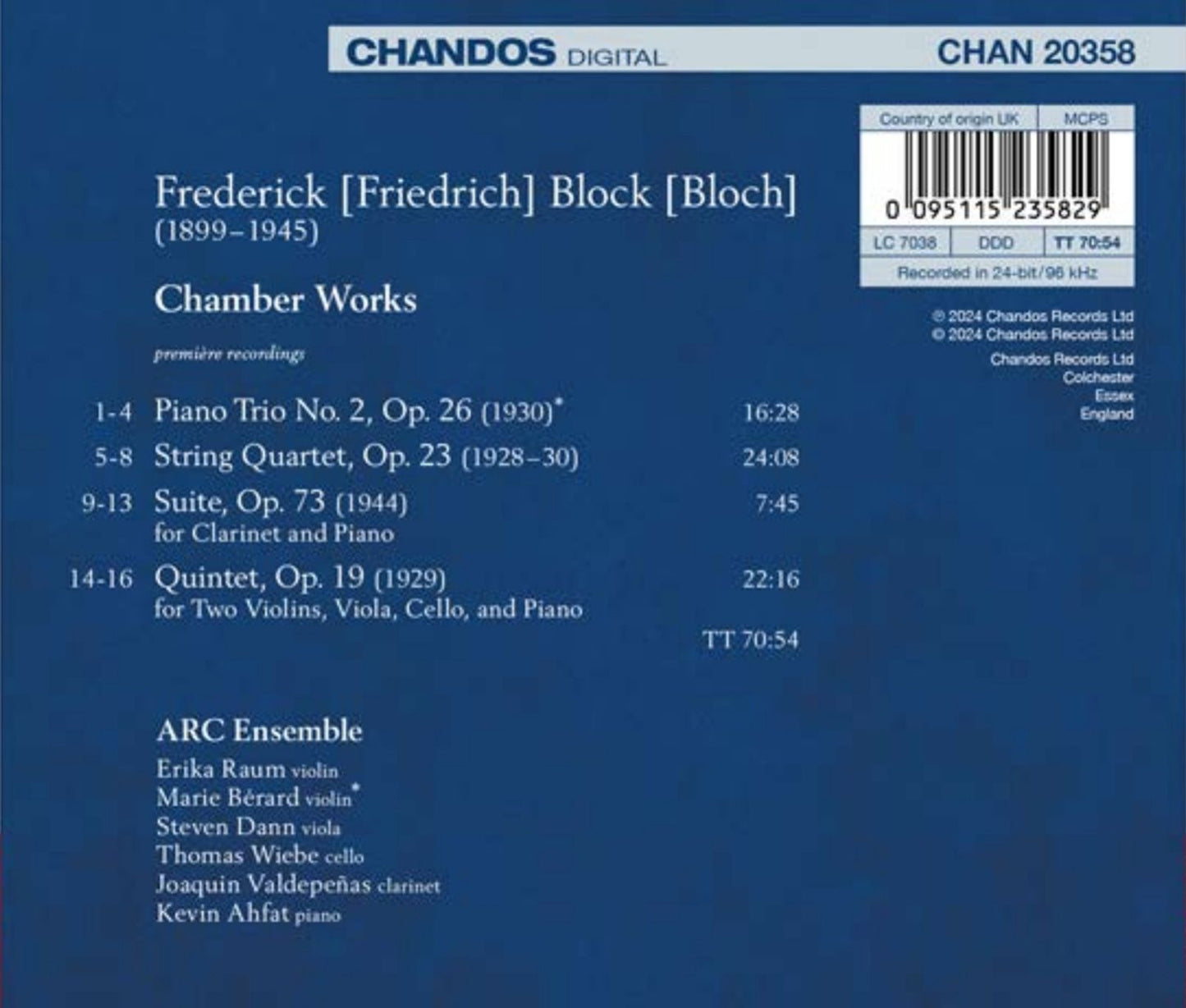 Block: Chamber Works