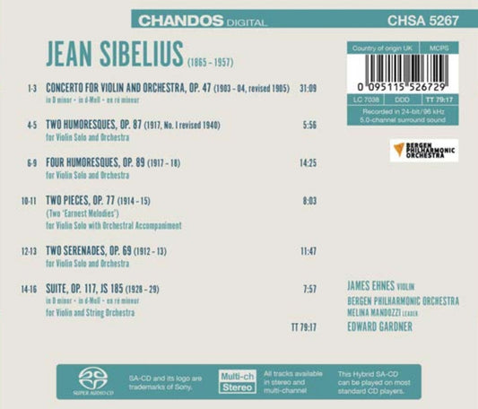 Sibelius: Works for Violin & Orchestra