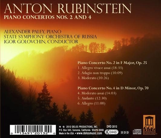 Rubinstein: Piano Concertos Nos. 2 and 4