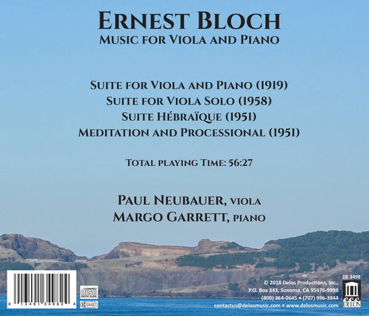 Bloch: Music for Viola & Piano