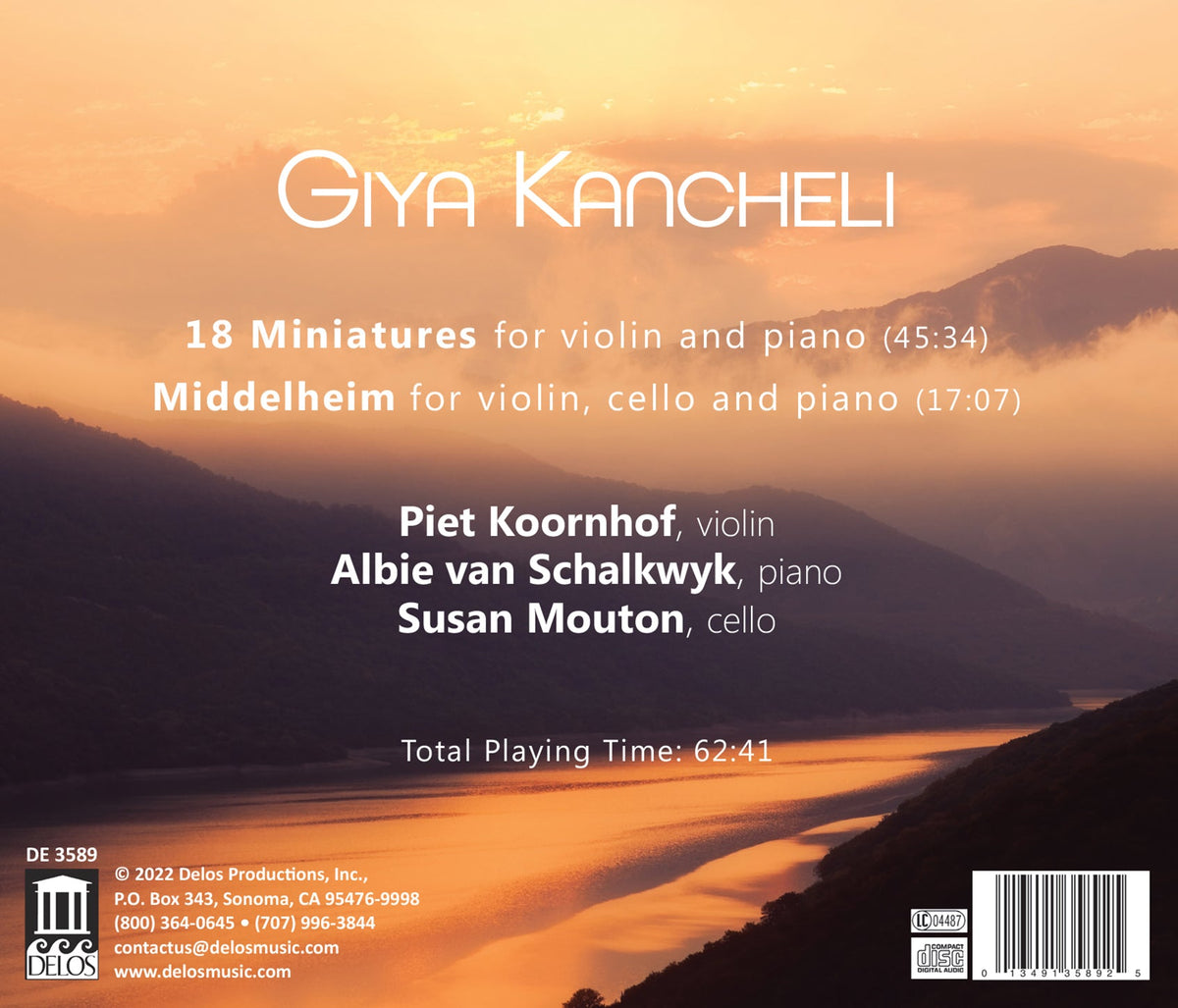 Kancheli: Miniatures; Middelheim - Chorus Cathedralis Aboensis, Turku Philharmonic Orchestra, Leif Segerstam