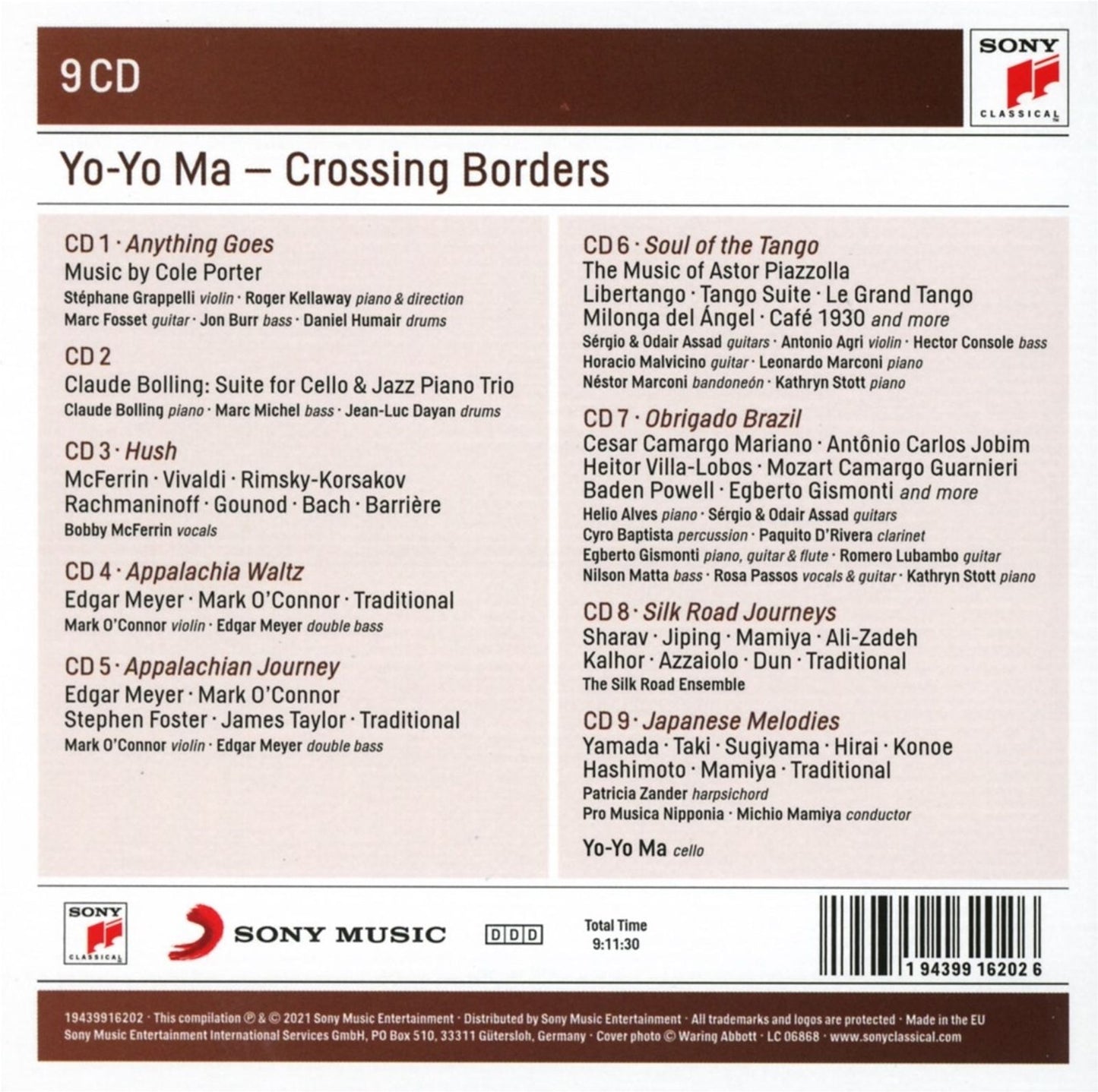 Yo-Yo Ma: Crossing Borders - A Musical Journey (Sony Classic Yo-Yo Ma