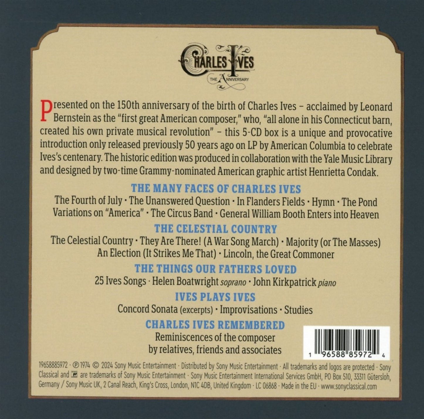 Ives: The Anniversary Edition