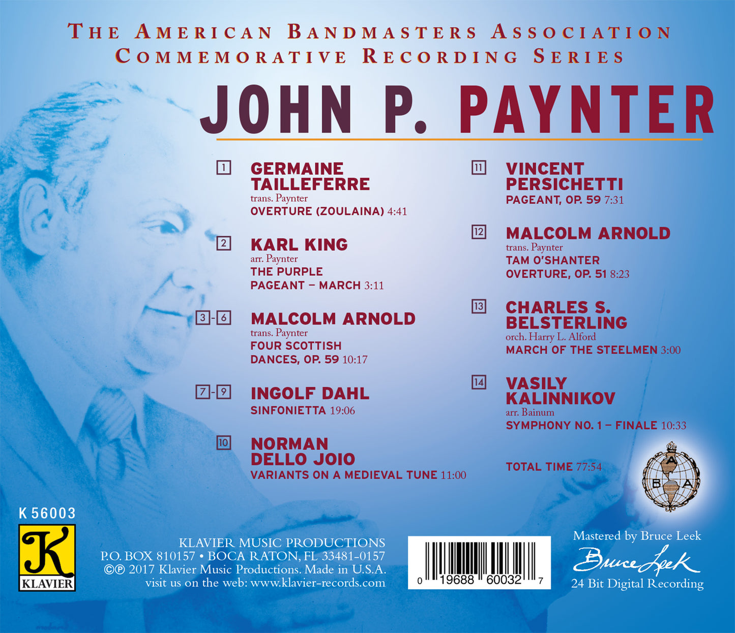 John P. Paynter: American Bandmasters Association Recording Series