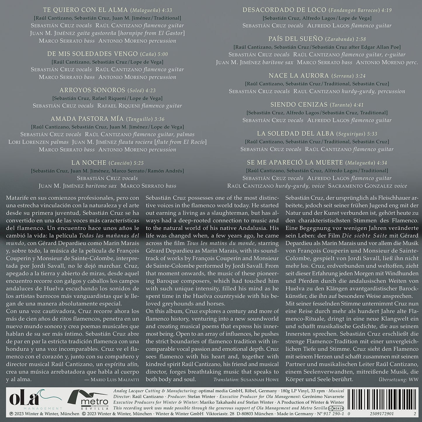 Zarabanda  Sebastian Cruz, Raul Cantizano, Alfredo Lagos, Rafael Riqueni, Juan M. Jimenez, Marco Serrato, Anton