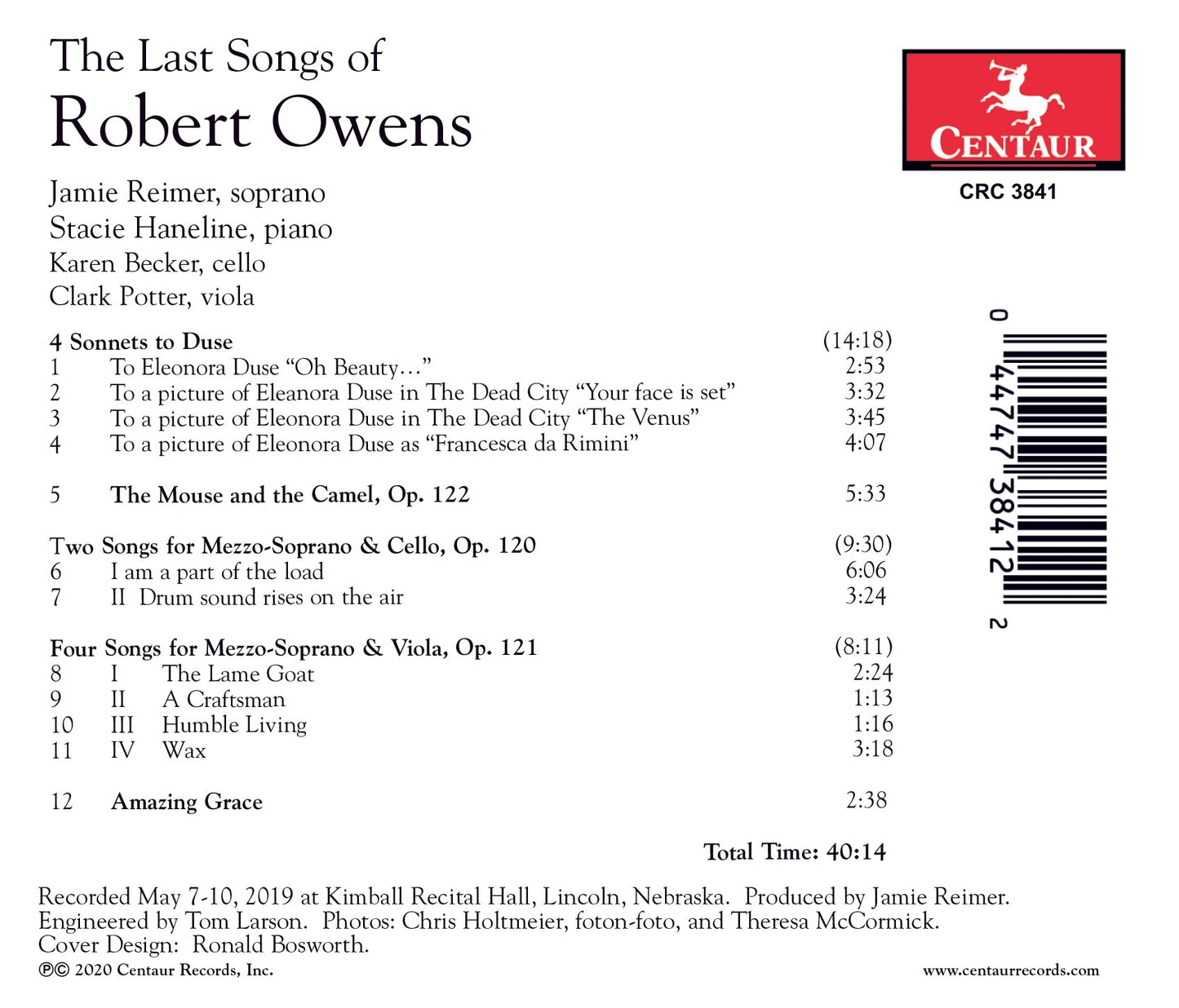 The Last Songs Of Robert Owens