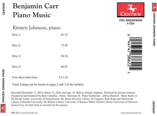 Carr: Piano Music