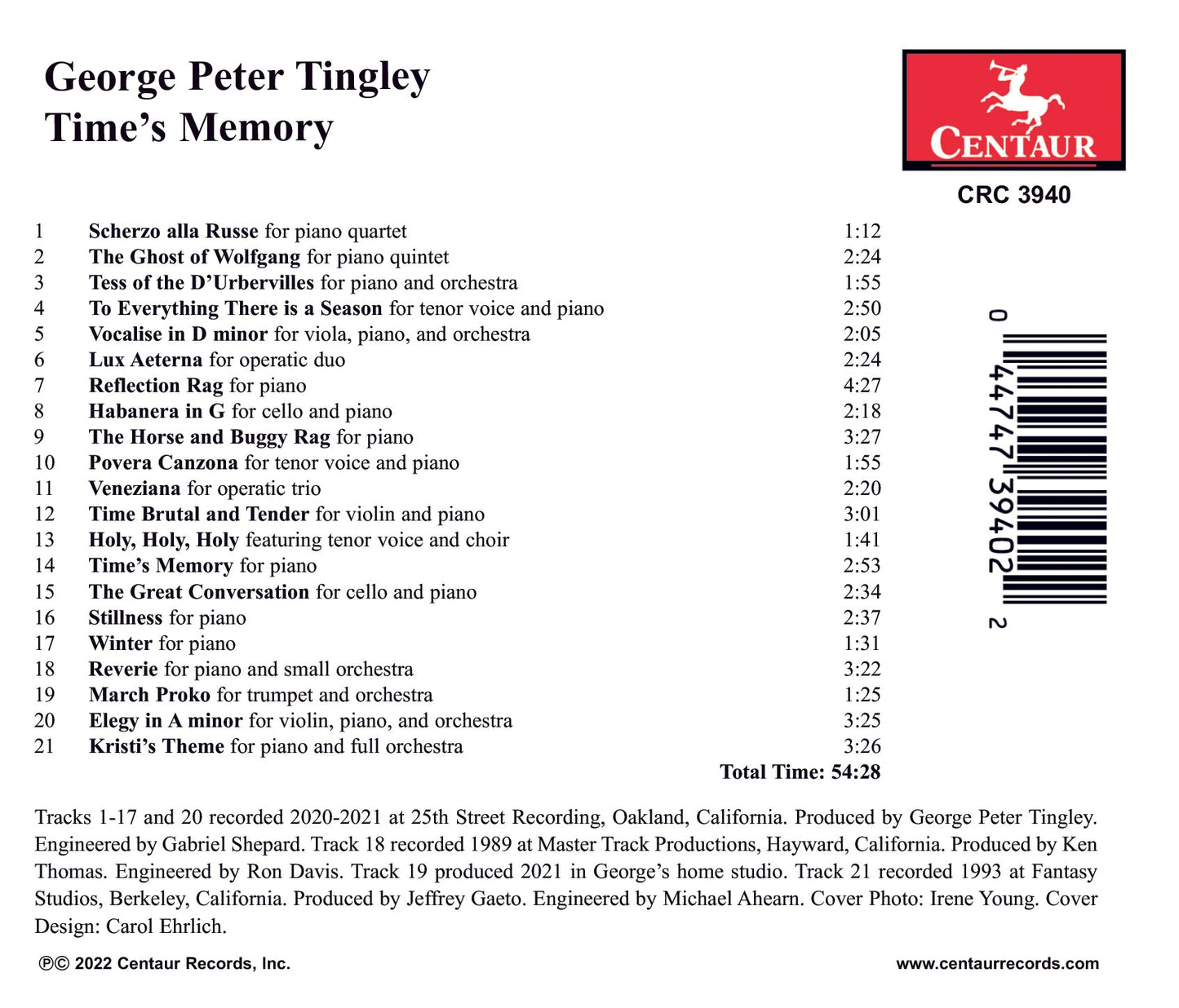 Tingley: Time’s Memory