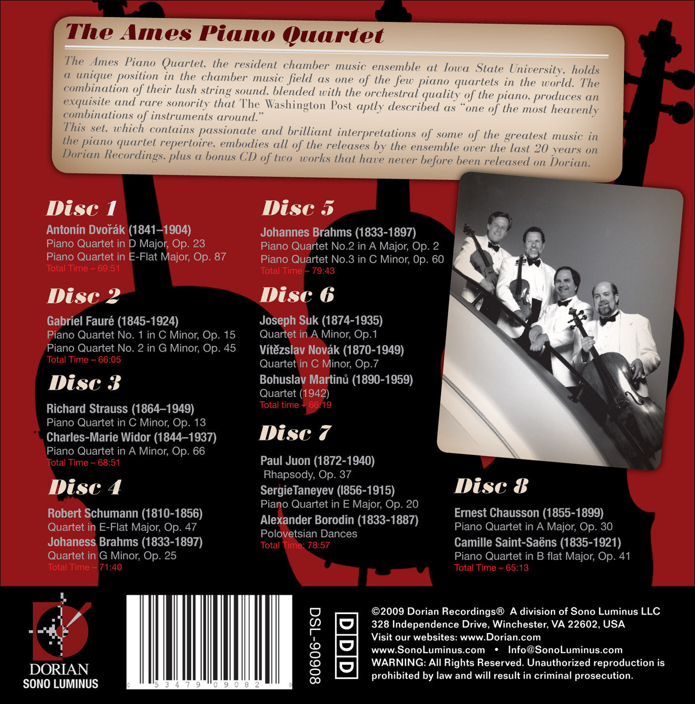 DORIAN RECORDINGS, 1989-2000 (COMPLETE) (The Ames Piano Quar