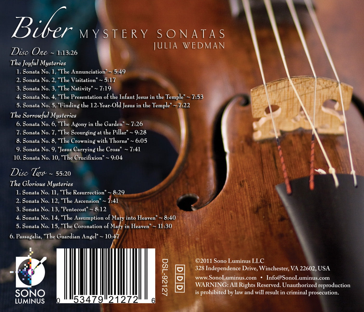 Biber: Mystery Sonatas