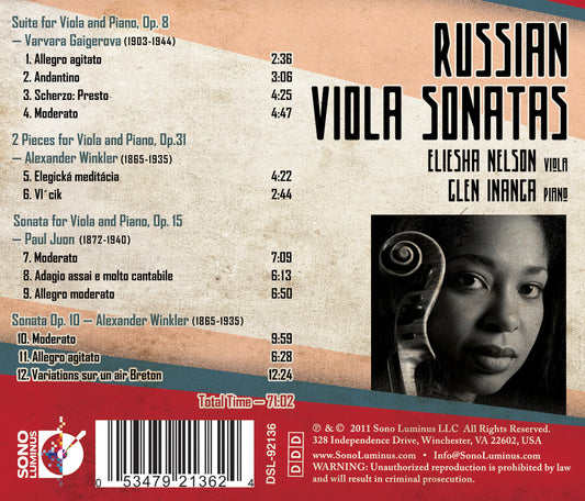 Russian Viola Sonatas