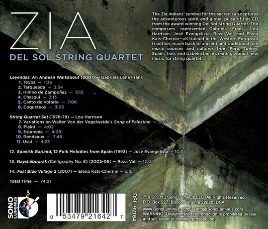Zia: Del Sol String Quartet