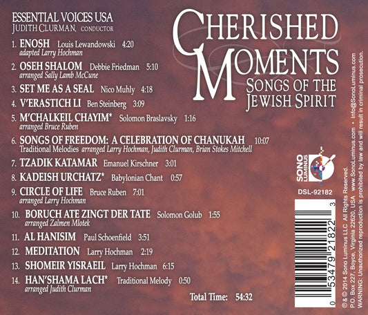Cherished Moments: Songs of the Jewish Spirit