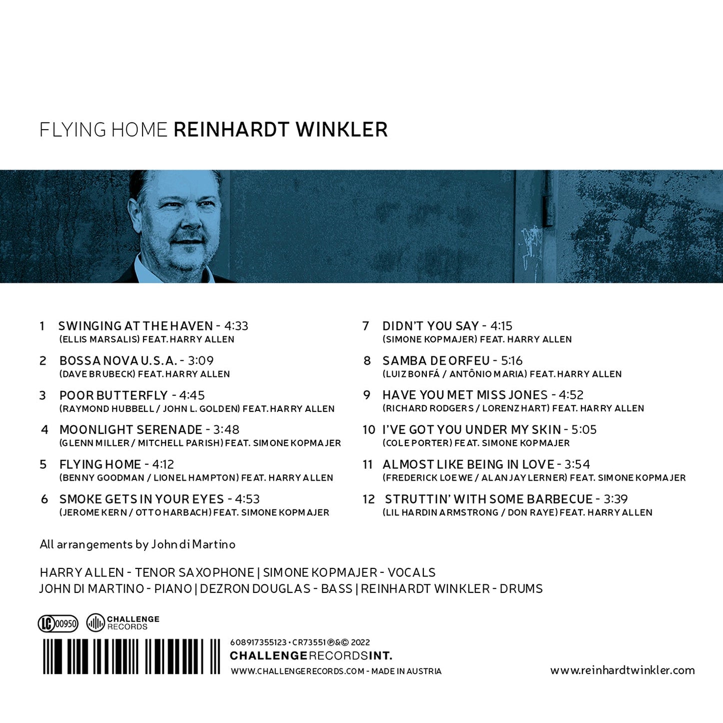 Flying Home Reinhardt Winkler, Harry Allen, John Di Martino, Dezron Douglas