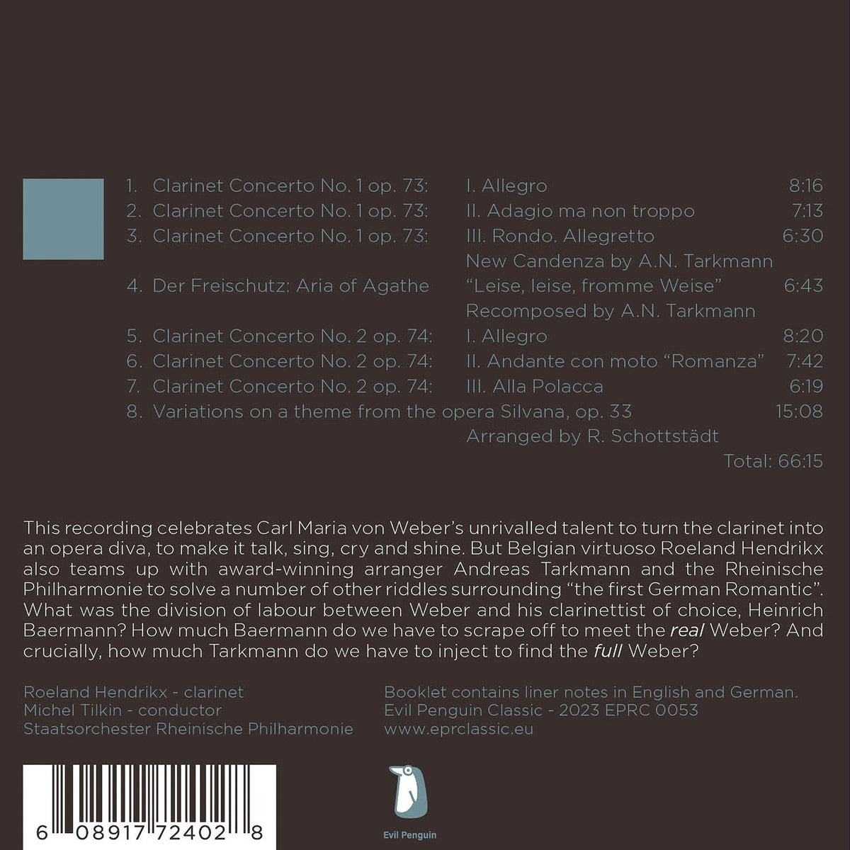 Weber: The Clarinet As Prima Donna