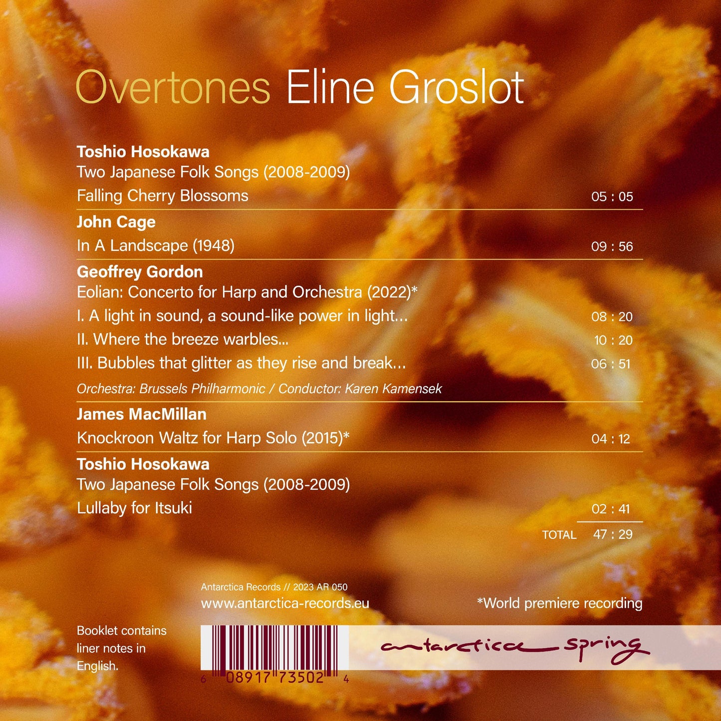 Cage, Gordon, Hosokawa & Macmillan: Overtones