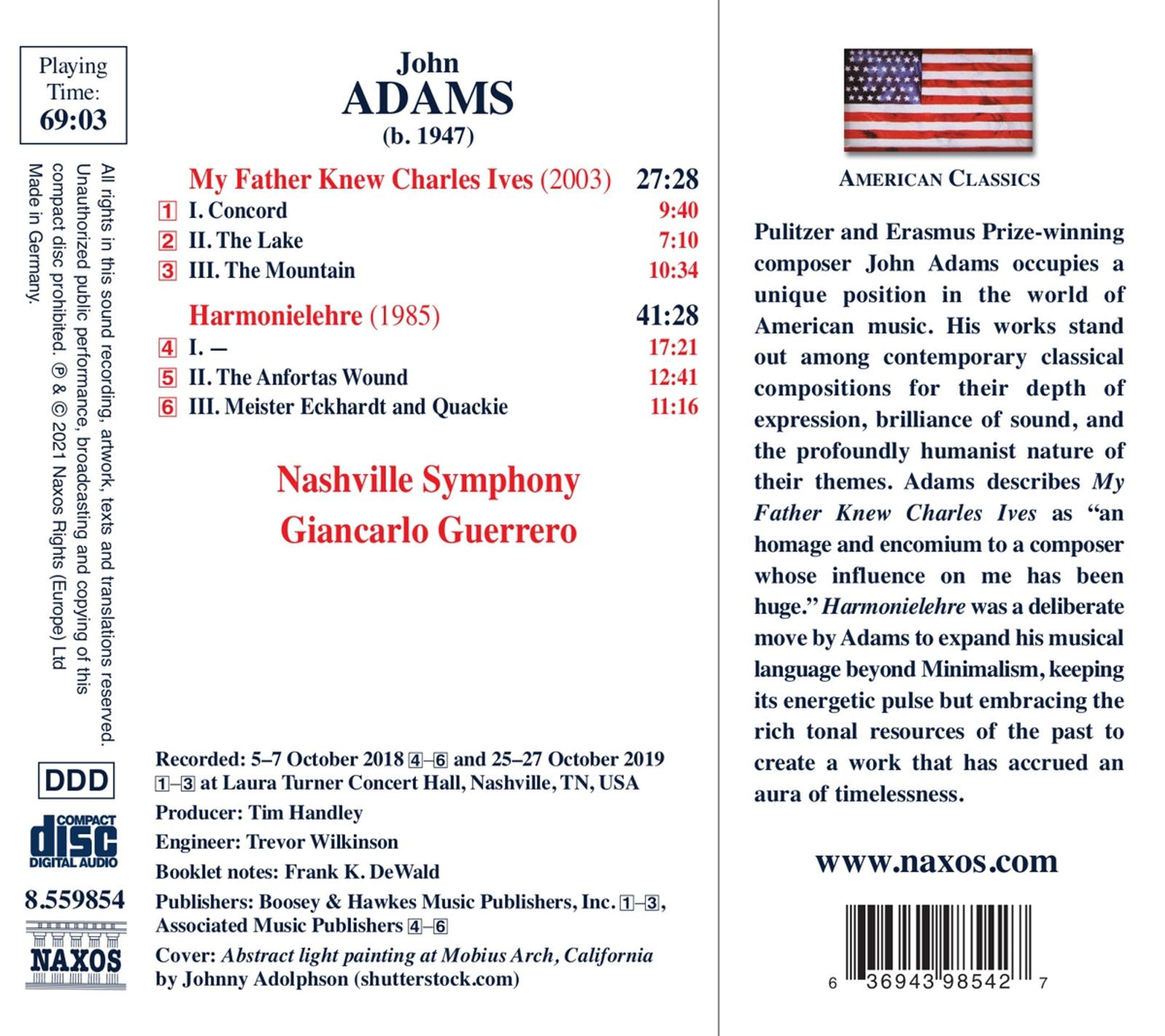 Adams: My Father Knew Charles Ives - Harmonielehre