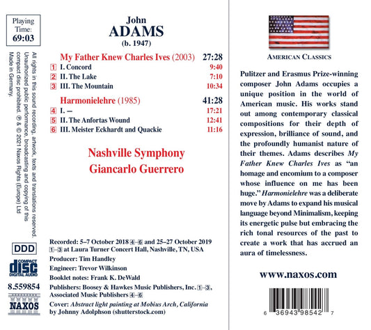 Adams: My Father Knew Charles Ives - Harmonielehre