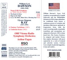 Dawson: Negro Folk Symphony - U. Kay: Fantasy Variations - U