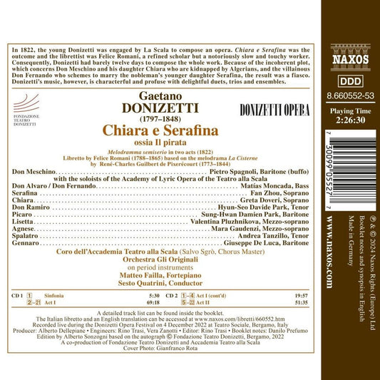 Donizetti: Chiara e Serafina