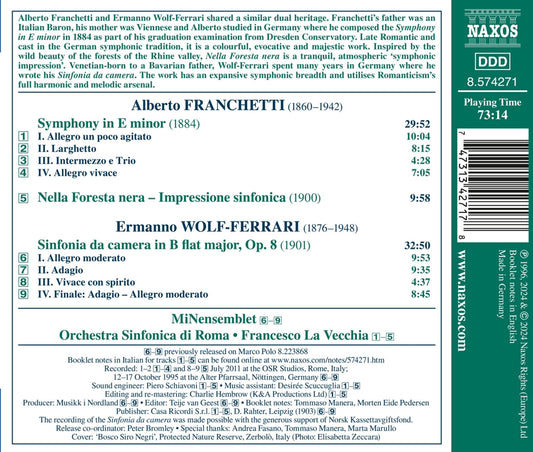 Franchetti: Symphony in E minor; Nella Foresta nera; Wolf-Fe