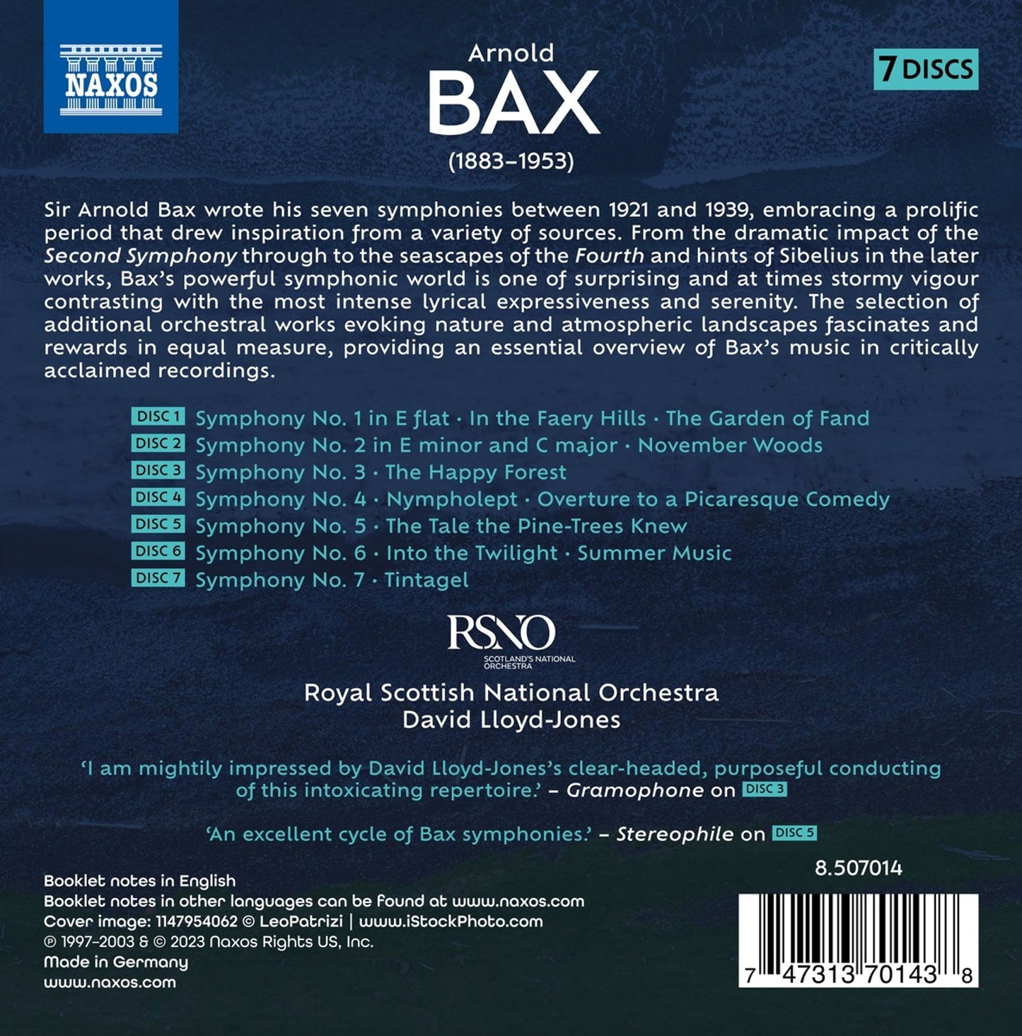 Bax: Complete Symphonies; Orchestral Works