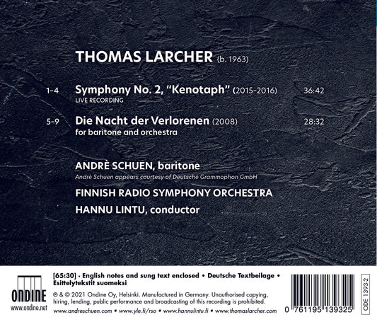 Symphony No. 2 Schuen, Finnish Radio Symphony Orchestra, Lintu