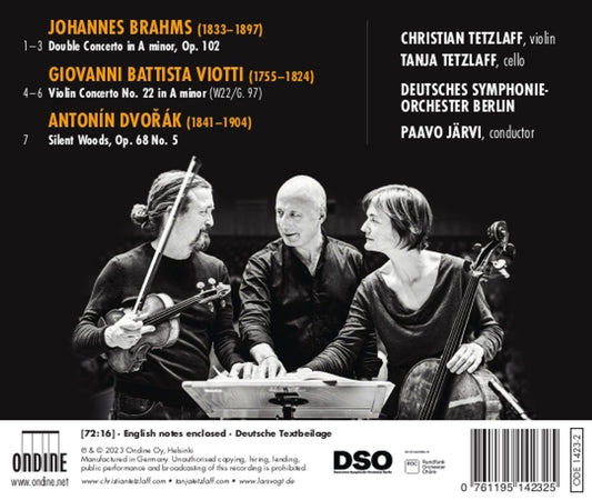 Brahms, Viotti, Dvorak: Double Concerto / Christian Tetzlaff; Tanja Tetzlaff