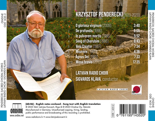 Penderecki: Sacred Choral Works Latvian Radio Choir