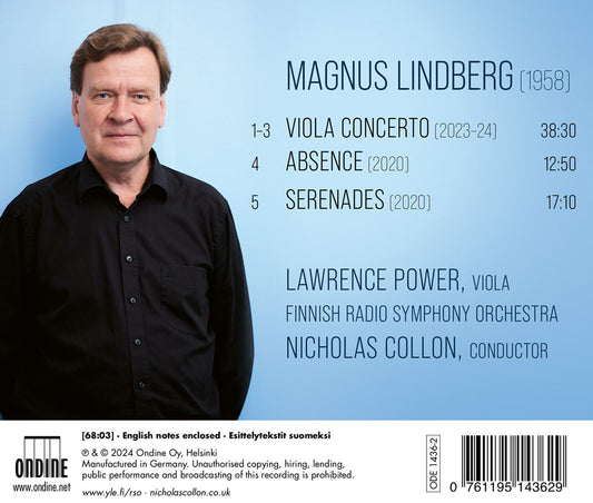 Lindberg: Viola Concerto; Absence; Serenades