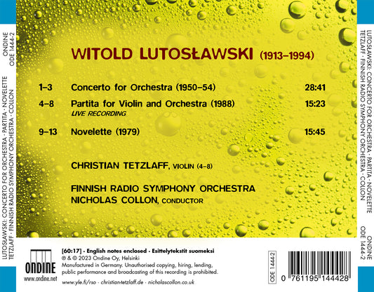 Lutoslawski: Concerto For Orchestra; Partita For Violin And Christian Tetzlaff