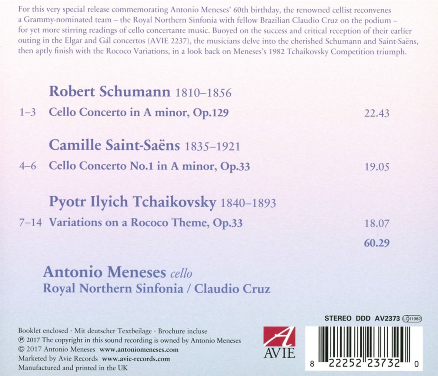 Schumann - Saint-Saëns - Tchaikovsky