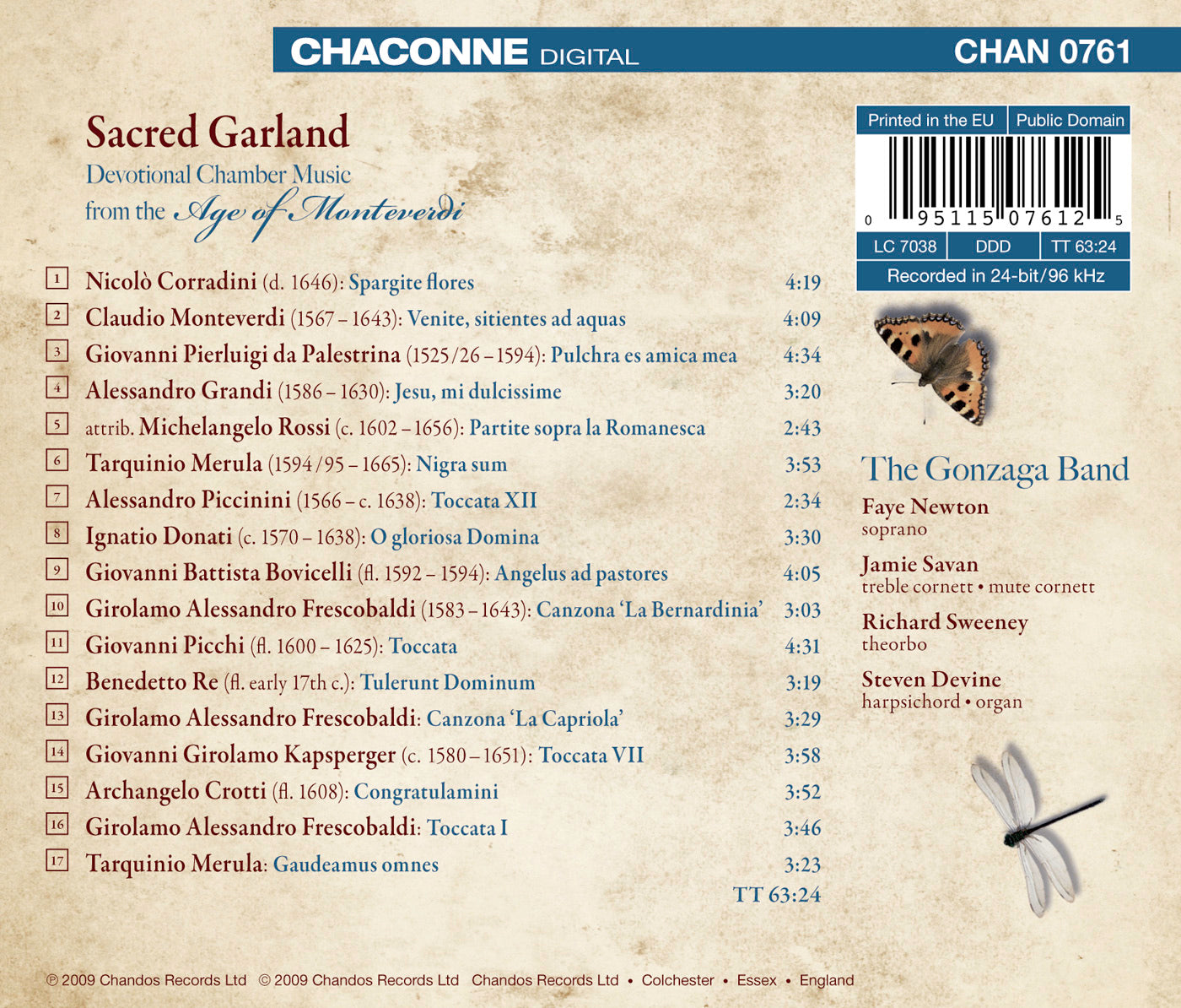 Renaissance and Baroque Music - Monteverdi, C. / Palestrina,