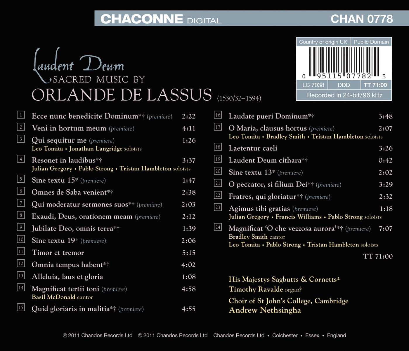 Laudent Deum: Sacred Music by Orlande de Lassus