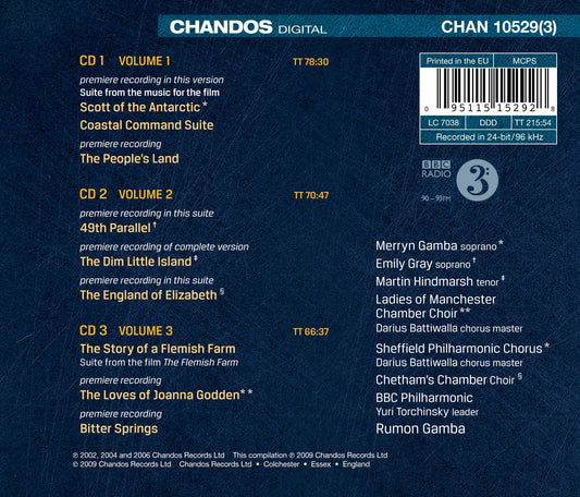 Film Music Of Ralph Vaughan Williams / Gamba, BBC Philharmonic