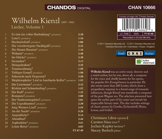 Kienzl: Lieder, Vol. 1