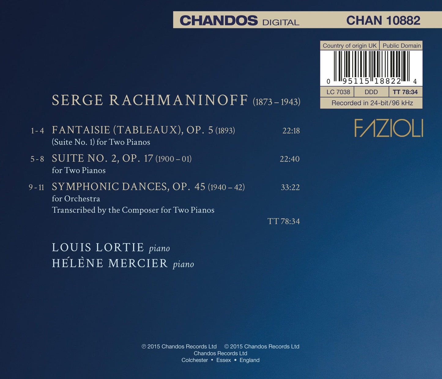 Rachmaninoff: Piano Duets
