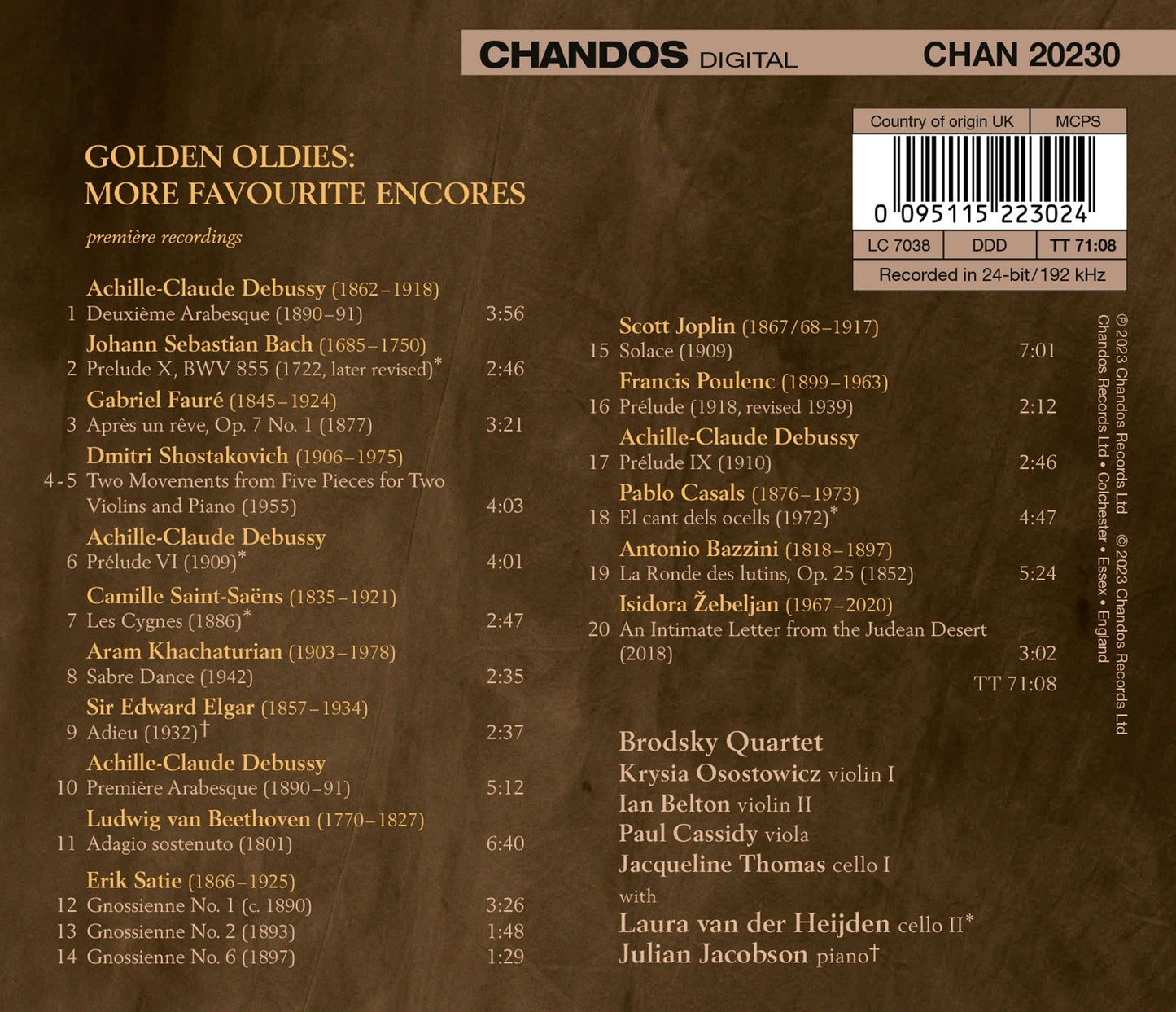 Golden Oldies / Brodsky Quartet