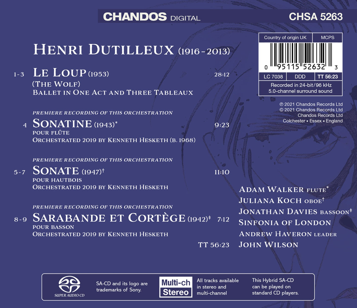 Dutilleux: Le Loup