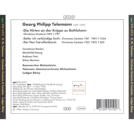 Telemann: Christmas Oratorio & Cantatas