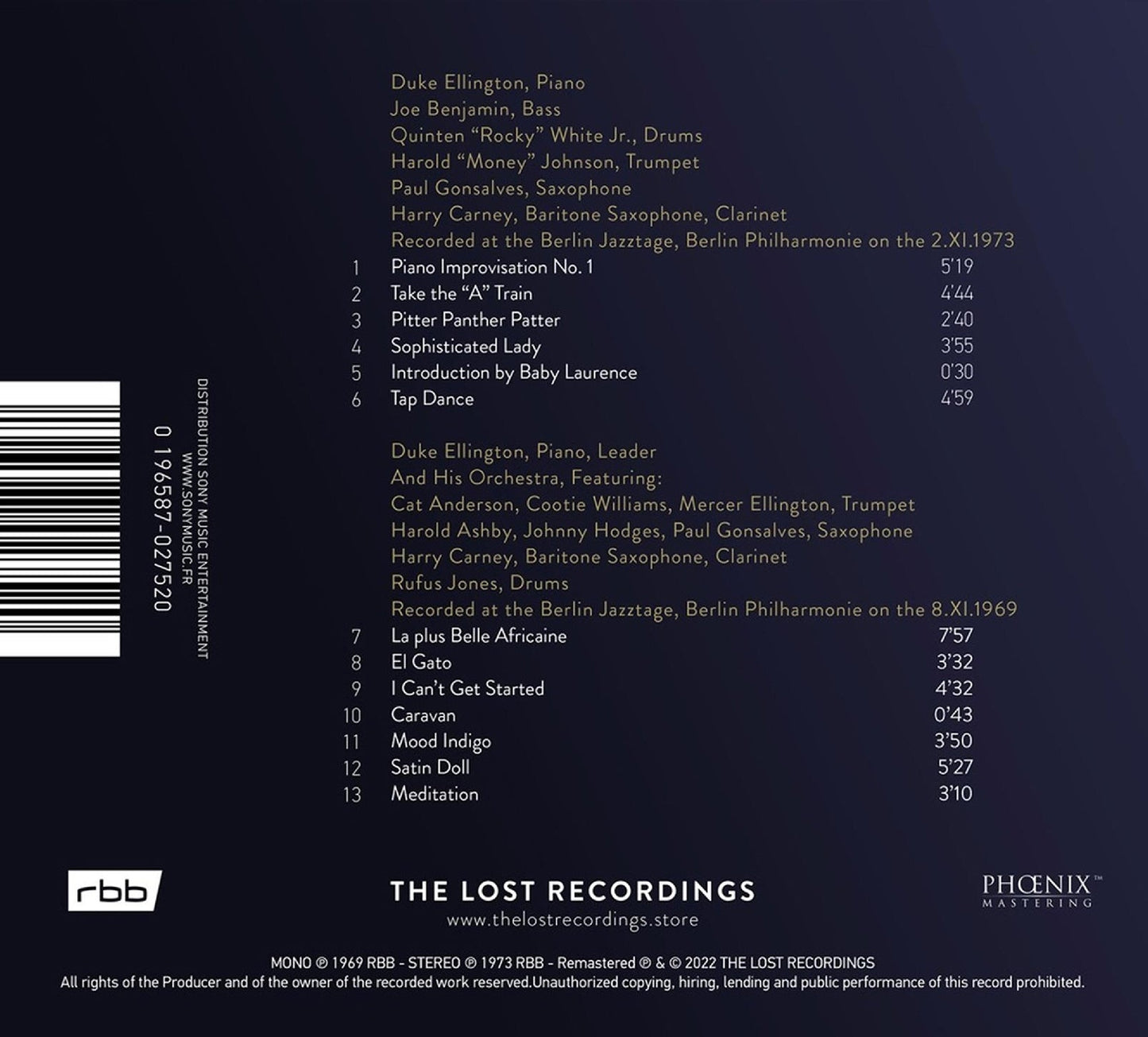 Live at the Berlin Jazz Festival / Duke Ellington