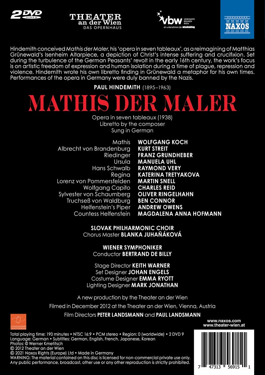 Hindemith: Mathis Der Maler