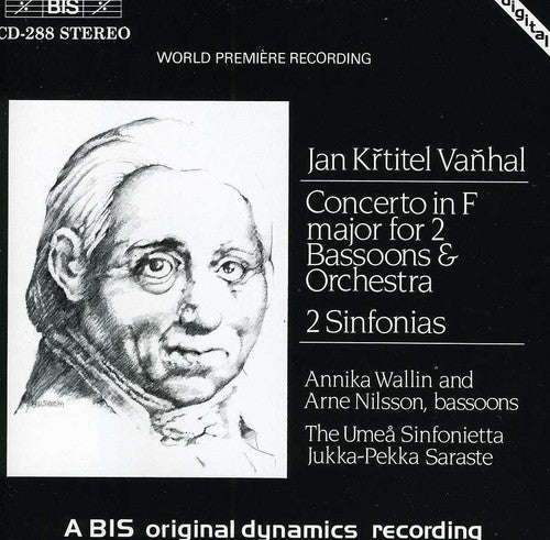 Vanhal: Concerto for 2 Bassoons in F Major / 2 Sinfonias