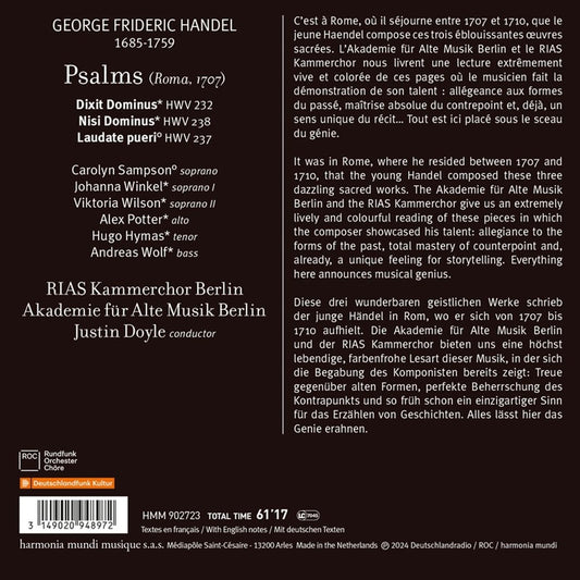 HANDEL: DIXIT DOMINUS LAUDATE PUERI NISI DOMINUS
