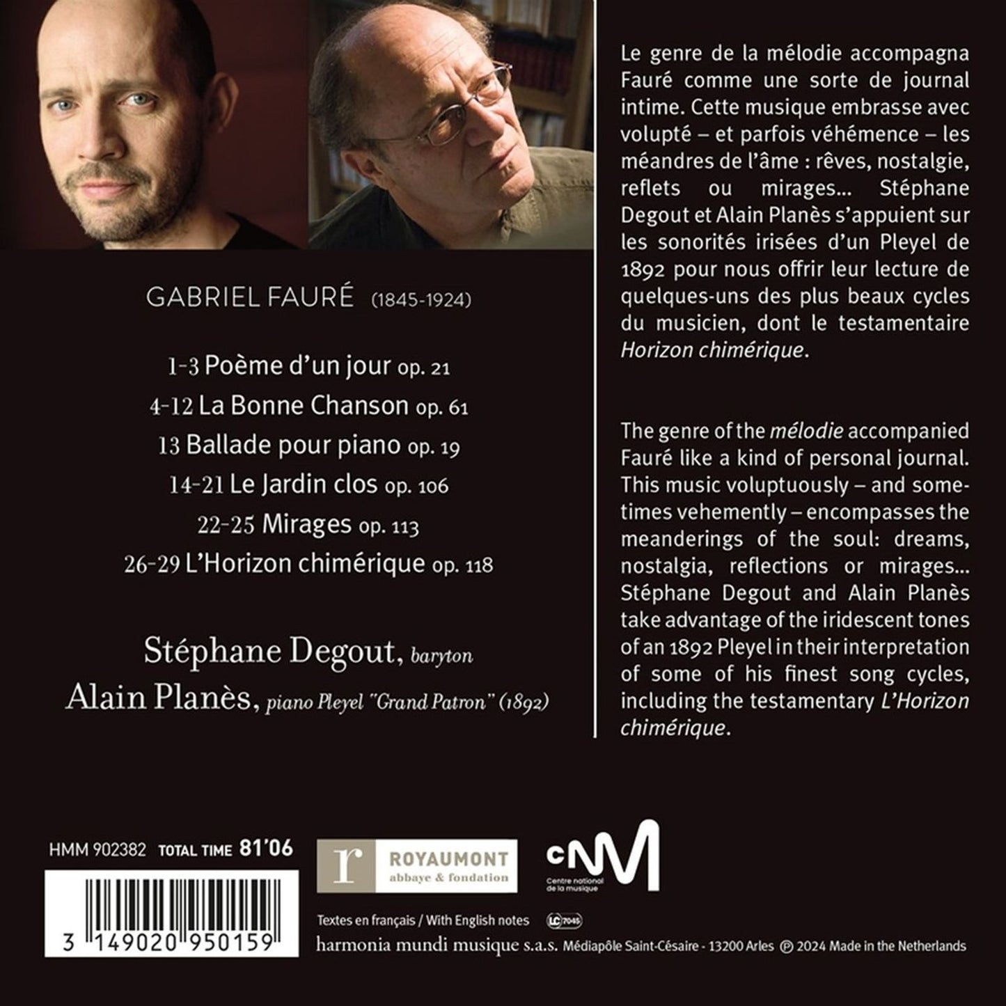 FAURE: LA BONNE CHANSON, L'HORIZON CHIMERIQUE