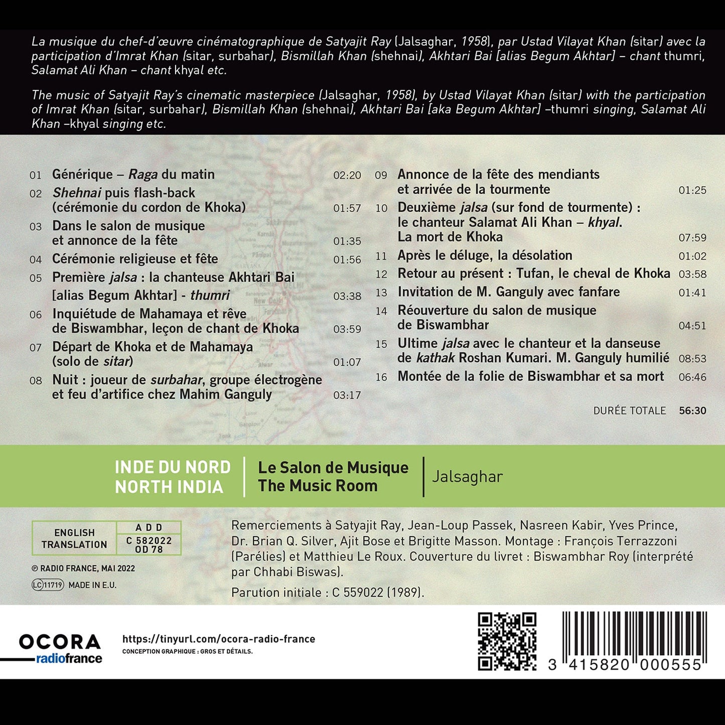 Khan: North India - The Music Room (Jalsaghar) Ustad Vilayat Khan, Imrat Khan, Bismillah Khan, Akhtari Bai, Salamat Ali Khan