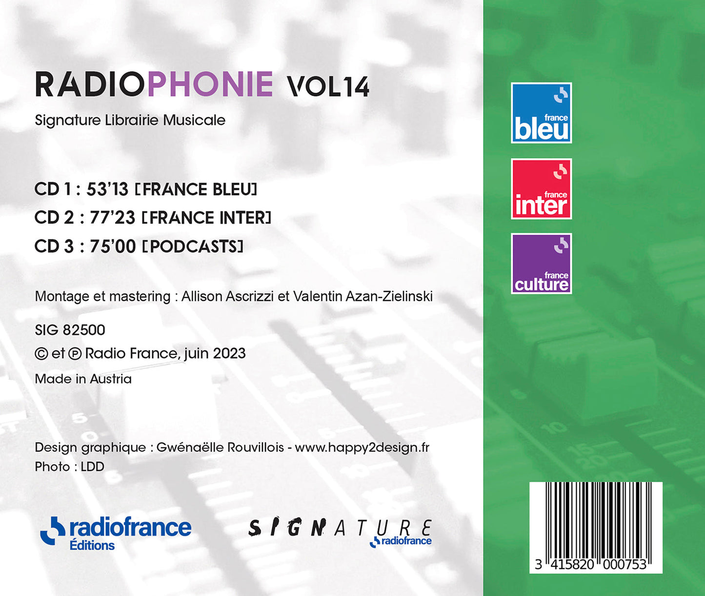 Radiophonie, Vol. 14 Pascal Obispo, James Gravity, Christophe Minck, Clement Ducol, Arno Alyvan, Remy Quencez, Josselin B