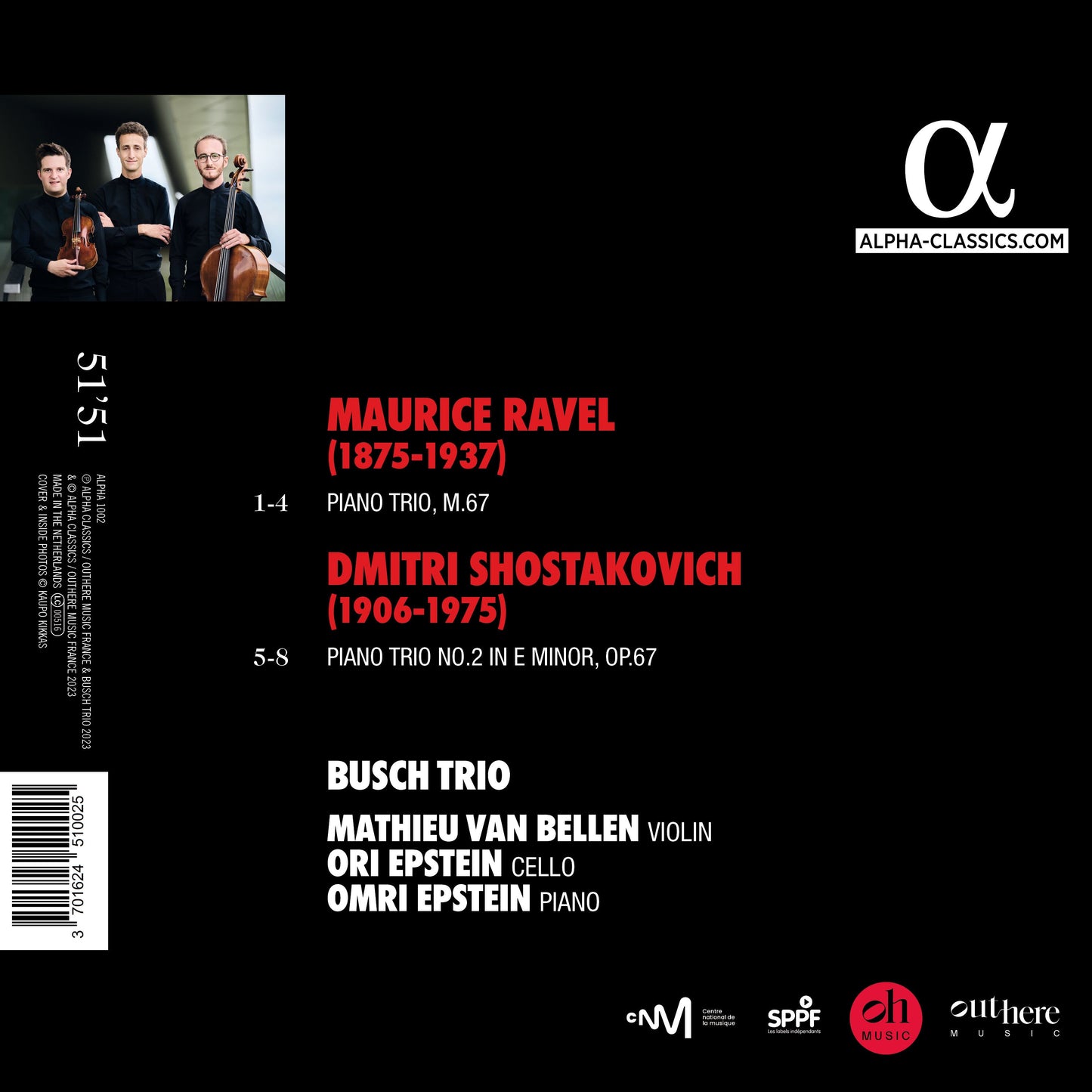 Ravel & Shostakovich: Piano Trios Busch Trio