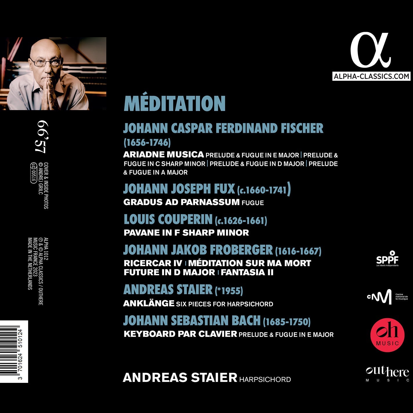 J.S. Bach, Couperin, Fischer, Froberger & Fux: Meditation